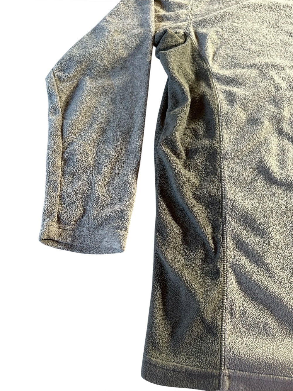 Columbia Light Gray Quarter-Zip Fleece Pullover 3X - Picture 6 of 12